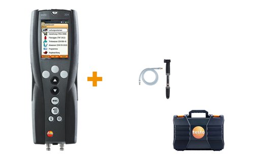 Manomètre et débitmètre de fuite, Testo 324, kit de base