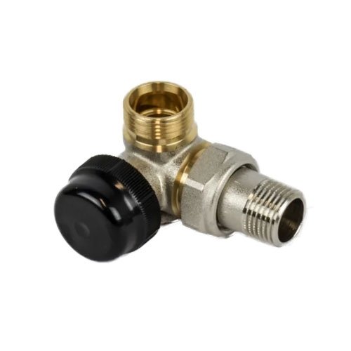 Thermostatische radiatorkraan coaxiaal, Begetube, 1/2" x euroconus, rechts