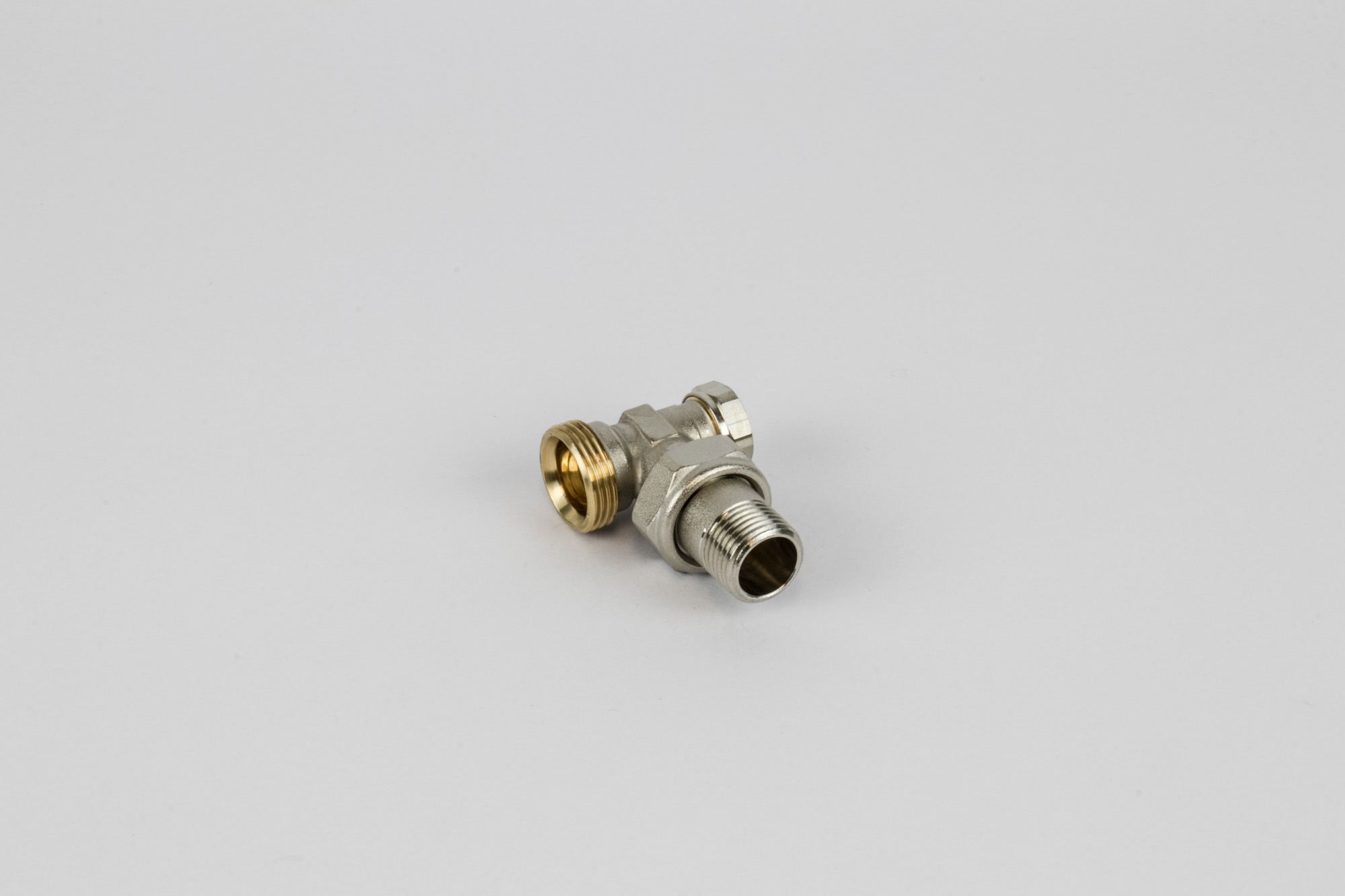 Té de réglage pour radiateur, Begetube, 1/2" x eurocône, équerre
