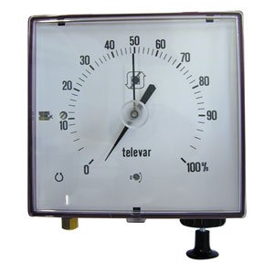 Pneumatische peilmeter voor mazouttank, Watts Televar TLM3, uitlezing op afstand tot 50 m