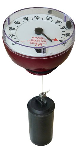 Jauge de citerne mazout mécanique horizontale, Watts MECA M200H, raccord mâle 6/4"