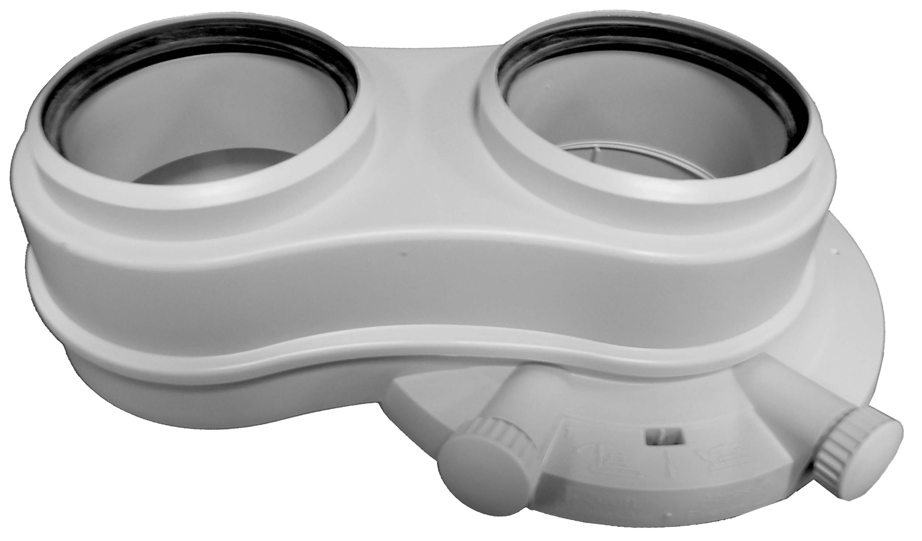 Parallelle adapter voor ketel, Bulex FlameFit en AS 48/65, Ø 80/80 mm