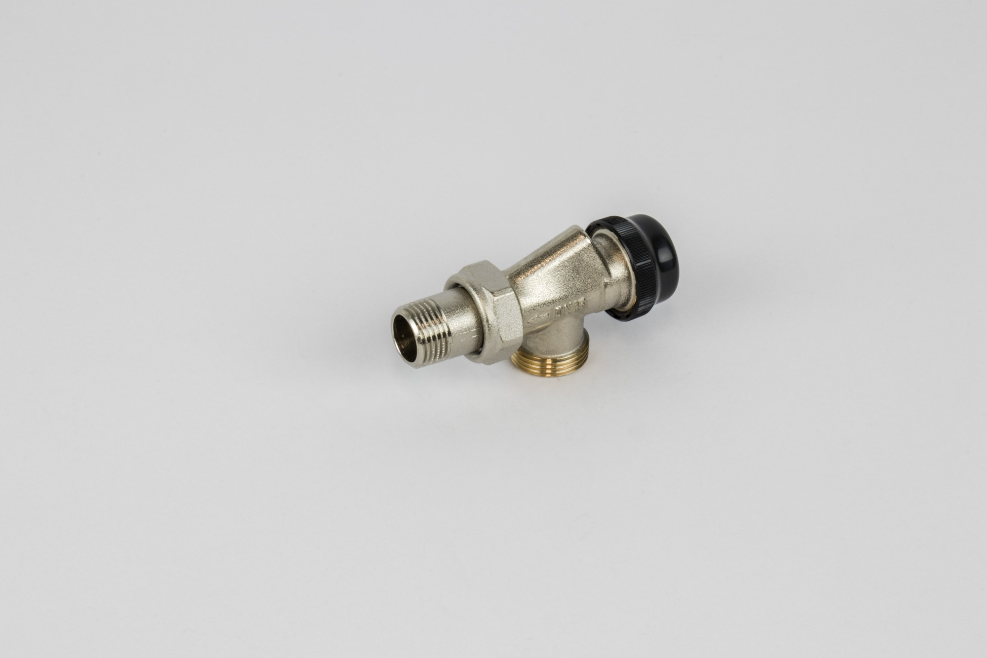 Vanne thermostatique de radiateur équerre inversée, Begetube, 1/2" x eurocône