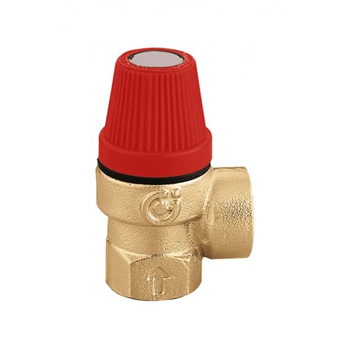 Veiligheidsventiel sanitair, Caleffi, binnendraad 1/2", 8 bar