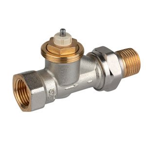 Thermostatische radiatorkraan recht, Honeywell V2000, 1/2"