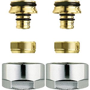 Raccord à compression eurocône, Honeywell, Ø 16 x 2 mm x eurocône 3/4", lot de 2