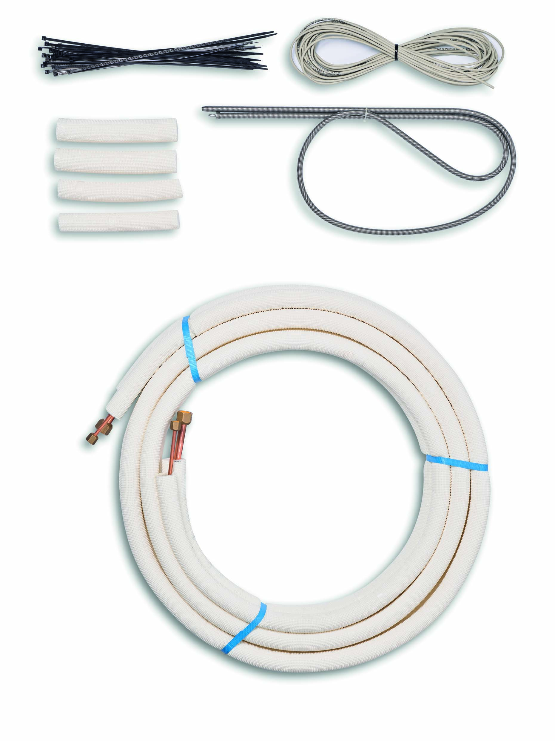 Dubbele voorgeïsoleerde koelleiding, Vaillant, 1/4" + 1/2", 10 m, met Modbus-kabel, voor aroTHERM Split plus