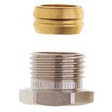 Knelkoppeling voor radiator, IMI Heimeier, buitendraad 1/2" x koperen buis 15 mm