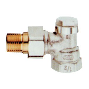 Té de réglage pour radiateur, Honeywell Verafix E, 1/2", équerre
