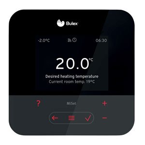 Programmeerbare kamerthermostaat, Bulex MiSet SRT380, bedraad