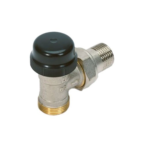 Vanne thermostatique de radiateur équerre, Begetube, 1/2" x eurocône