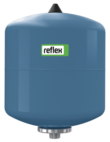 Vase d'expansion sanitaire, Reflex Refix DE 12, 12 L, 10 bar, prégonflage 4 bar