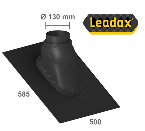 Tuile Leadax pour conduit concentrique, Stabile, Ø 60/100 et 80/125 mm, pente 15 à 60°