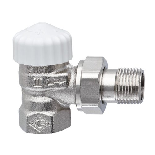 Thermostatische radiatorkraan haaks, IMI Heimeier V-exact II, 1/2"