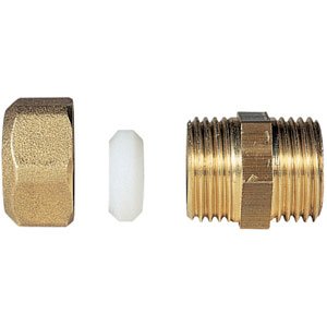 Raccord droit à bague pour mazout, Watts DM, mâle 3/8" x Ø 10 mm