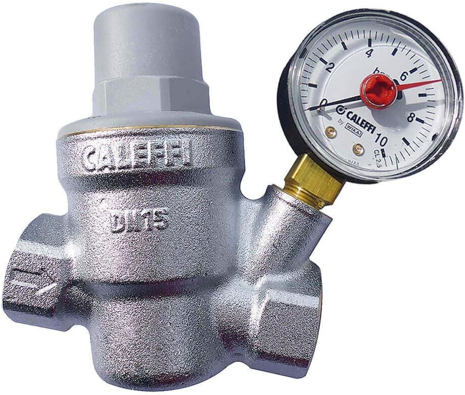 Drukverminderaar voor water, Caleffi 533, 3/4", met manometer