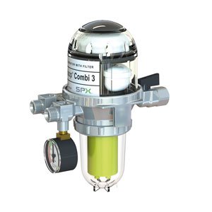 Automatische mazoutontluchter met filter, Watts Tigerloop Combi 3 TC3 110A, 50 µm, met vacuümmeter