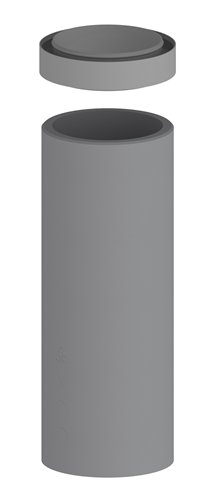 Conduit d'air isolé en EPS, Burgerhout EasyAir, Ø 160 mm, longueur 500 mm