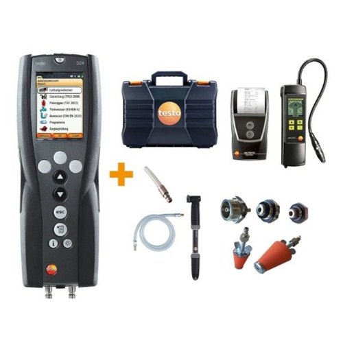 Manomètre et débitmètre de fuite, Testo 324, set pro