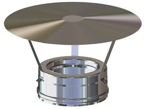 Chapeau chinois double paroi inox, Stabile PD, Ø 130 mm