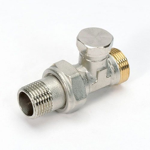 Voetventiel voor radiator, Begetube, 1/2" x euroconus, recht