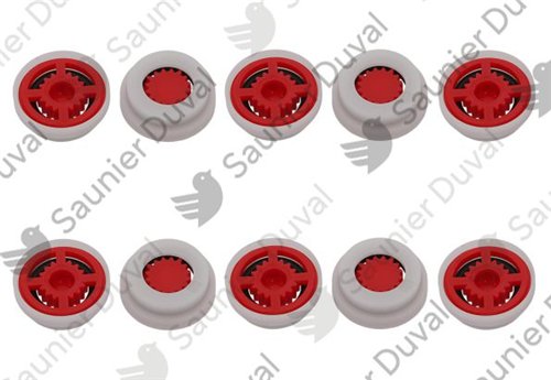Limiteur de débit pour chaudière, Bulex, 12 l/min, lot de 10, réf. 05428000