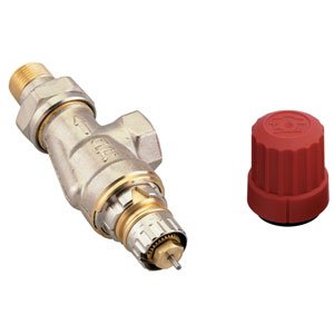 Vanne thermostatique de radiateur équerre horizontale, Danfoss RA-N 10, 3/8"