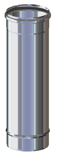 Conduit de fumée simple paroi inox, Stabile PS, Ø 80 mm, longueur 1000 mm