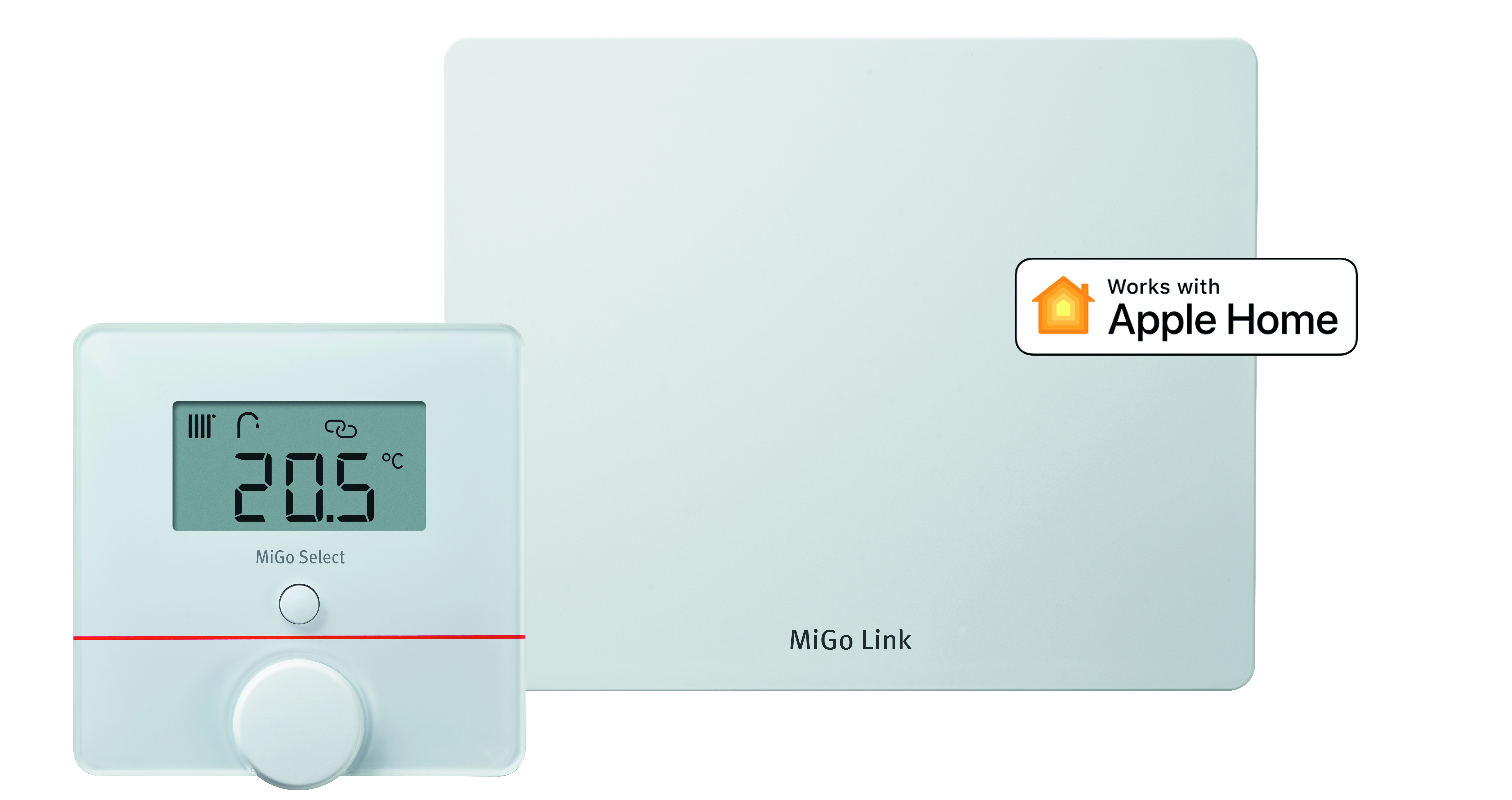Thermostat d'ambiance connecté, Bulex MiGo Select SRT 51f + MiGo Link SR 940f, sans fil