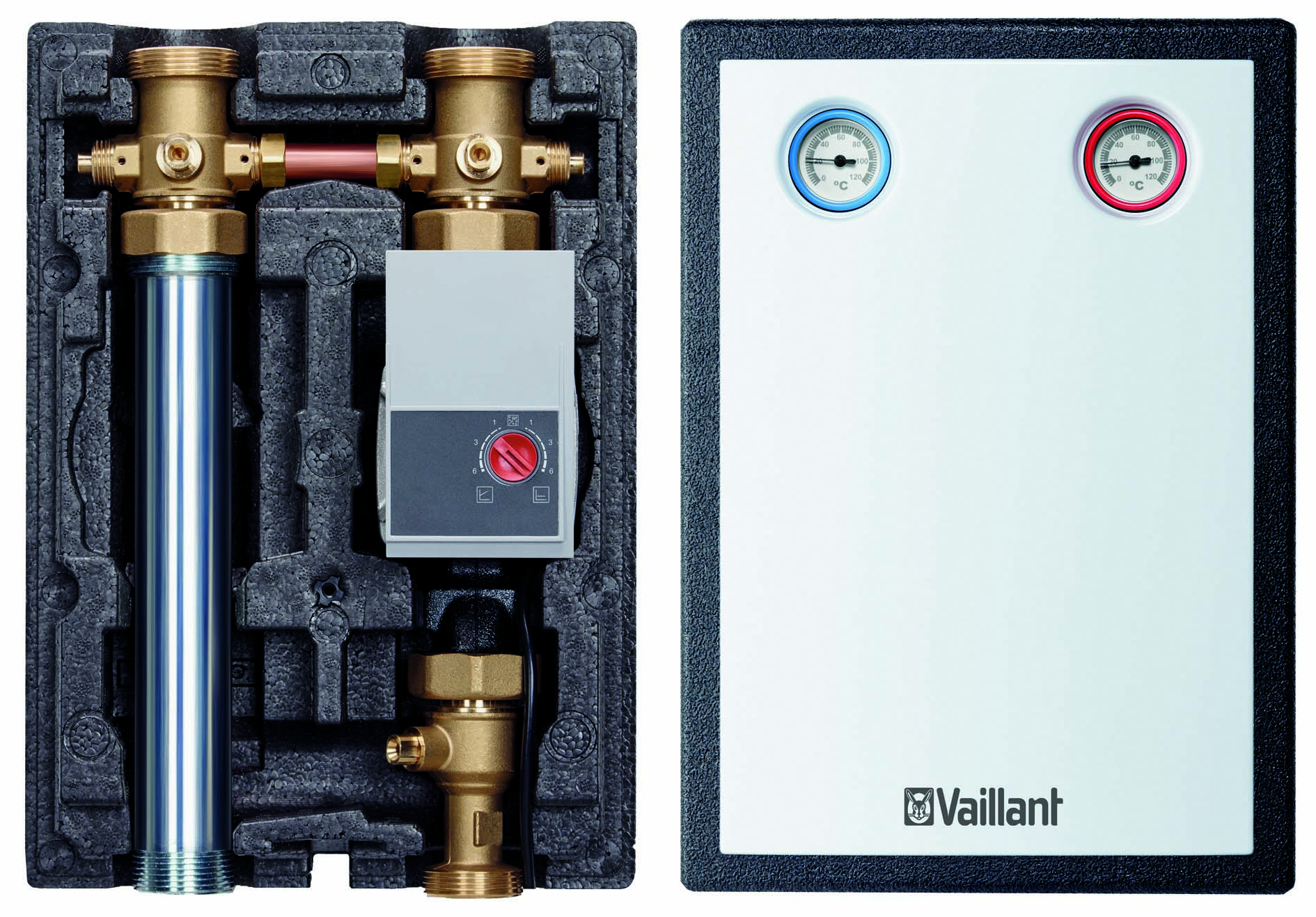 Groupe de pompe sans vanne mélangeuse, Vaillant, 1"