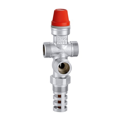 Thermisch veiligheidsventiel, Caleffi 544, 3/4", met koudwaterbijvulling