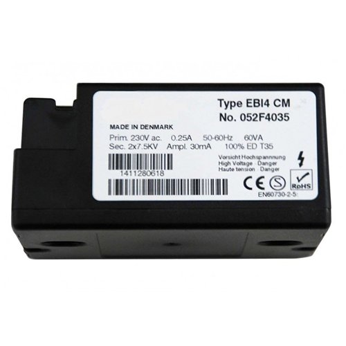 Transformateur d'allumage pour brûleur mazout, Danfoss EBI4 M, réf. 052F4045