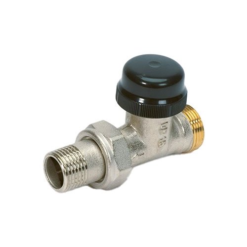 Thermostatische radiatorkraan recht, Begetube, 1/2" x euroconus