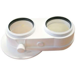 Adaptateur parallèle pour chaudière, Remeha Calora Tower Gas et Quinta Pro 45, Ø 80/80 mm