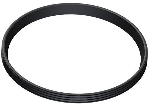 Joint EPDM pour conduit simple paroi inox, Stabile PS, Ø 130 mm, jusqu'à 120 °C