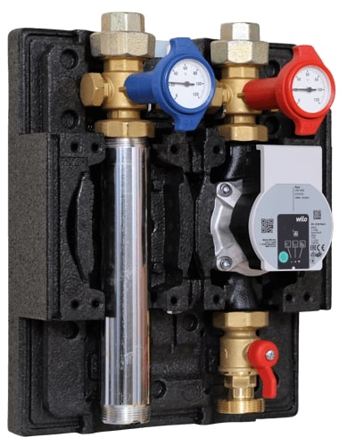 Groupe de pompe sans vanne mélangeuse, Watts Flowbox HK 25, 1"