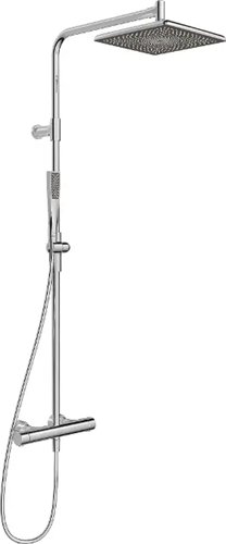Colonne de douche thermostatique, HansaAurelia, douche de tête 250 x 250 mm, chromé