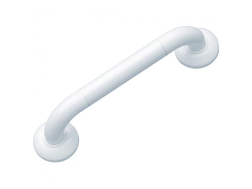 Barre d'appui droite, Pellet Ergolife, 300 mm, Ø 38 x 25 mm, nylon blanc