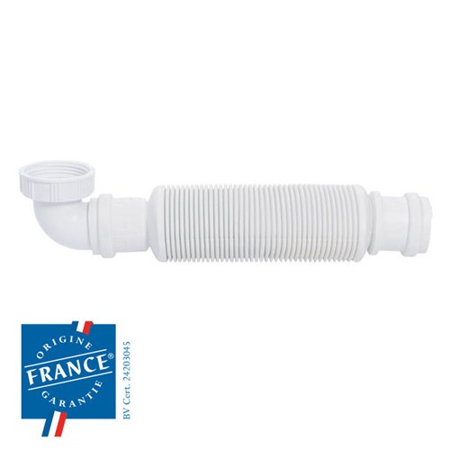 Siphon sec pour lavabo, Wirquin Senzo, Ø 32 mm