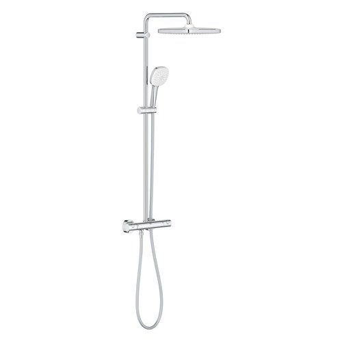 Colonne de douche thermostatique, GROHE Tempesta System 250 Cube, douche de tête 250 x 250 mm, chromé