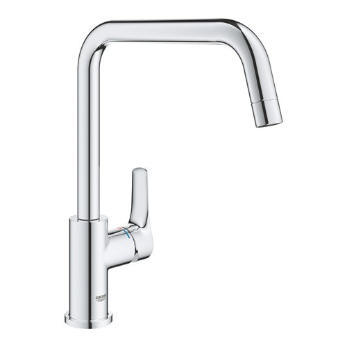 Mitigeur cuisine escamotable, GROHE Eurosmart, bec haut, chromé