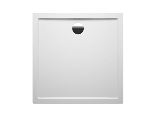 Receveur de douche extra-plat en acrylique, Riho Sion, 100 x 100 cm, blanc brillant