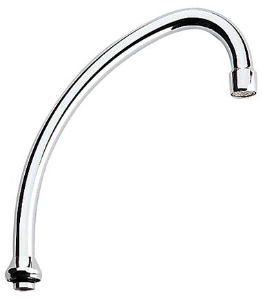 Bec de robinet, GROHE, forme tubulaire, saillie 185 mm, réf. 13070000
