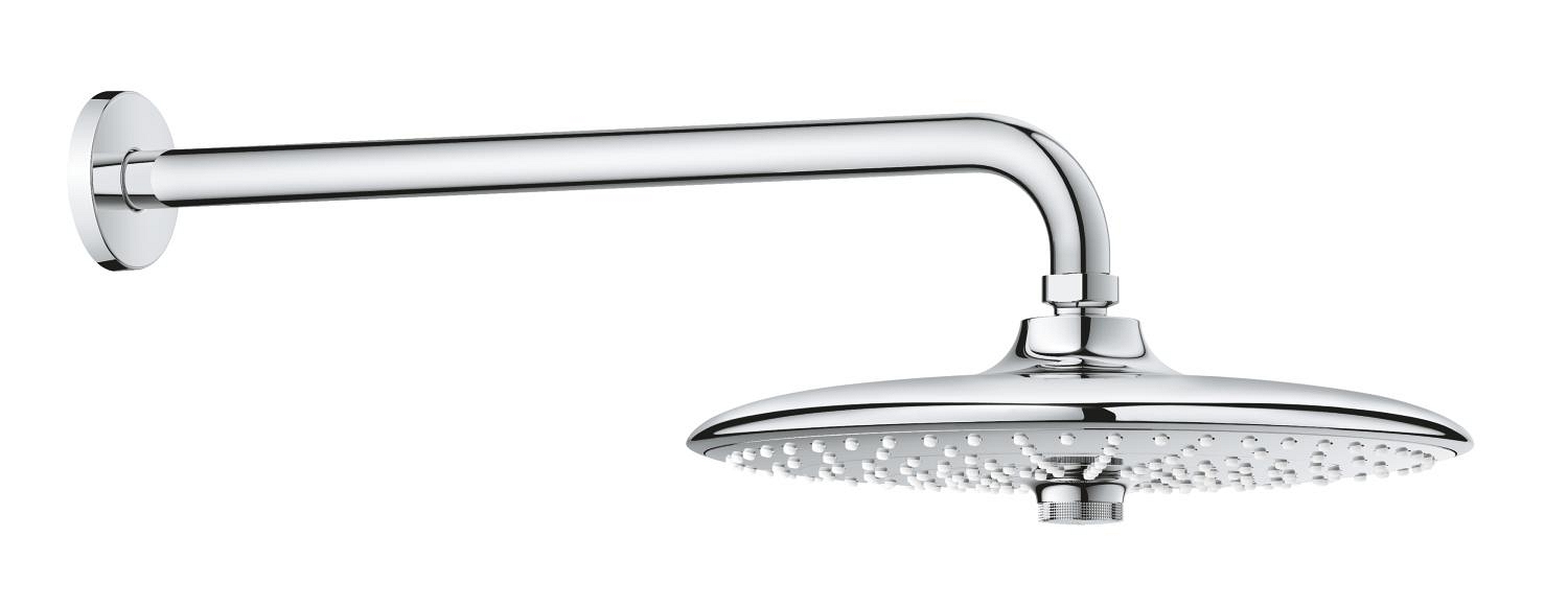 Douche de tête avec bras mural, GROHE Euphoria 260, Ø 260 mm, 3 jets, chromé
