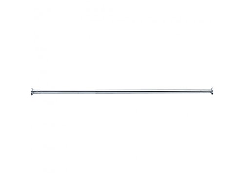 Tringle de douche droite, Pellet, longueur 880 à 1500 mm, Ø 16 mm, extensible, laiton chromé