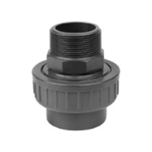 Driedelige koppeling PVC-druk voor zwembad, Aubia, om te lijmen Ø 63 mm, buitendraad 2", PN 16