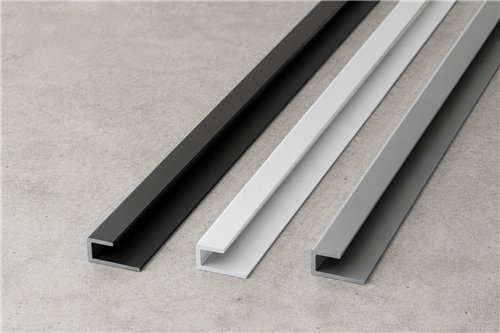 Afwerkingsprofiel voor wandpaneel, Waterfront Blueboard, lengte 300 cm, mat verchroomd