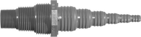 Raccord droit universel pour flexible, Airfit, 3/4" / 1" / 5/4" x Ø 8,3 à 33,5 mm