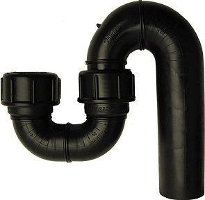 Siphon tubulaire pour vidoir, Geberit, Ø 50 x 50 mm, sortie verticale