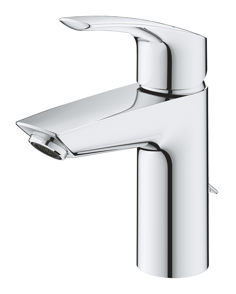 Mitigeur lavabo, GROHE Eurosmart taille S, avec bonde à chaînette, chromé